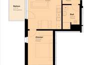2-Zimmer Neubauwohnung inkl. Komplettküche, Balkon-Außenfläche und Kellerabteil/ I3 Top 47