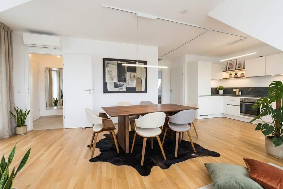 Moderne 2 Zimmer DG-Wohnung mit Klimaanlage, Terrasse und hochwertiger moderner Ausstattung, Wohnung-kauf, 325.000,€, 1210 Wien 21., Floridsdorf
