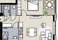 Wunschlos Glücklich - Moderne 2-Zimmer-Wohnung mit Loggia und vielen Annehmlichkeiten direkt im Wohnhaus!