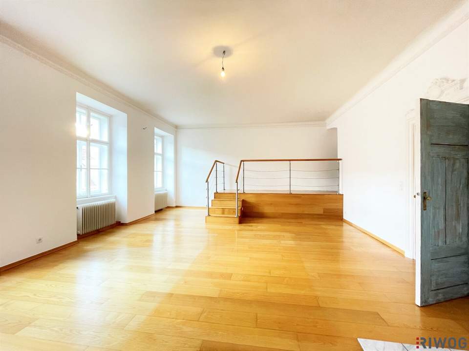 3 Zimmer Altbau-Wohnung am Stadtpark // mit Galerie sowie begehbarer Garderobe