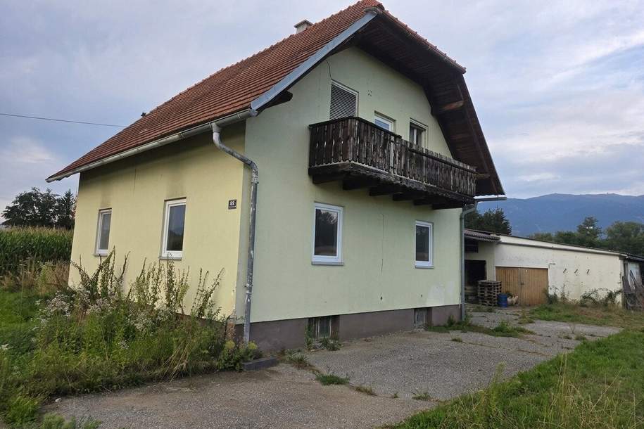 Sanierungsbedürftiges Einfamilienhaus mit großzügigem Grundstück in ruhiger Lage in St. Andrä, Haus-kauf, 155.000,€, 9433 Wolfsberg