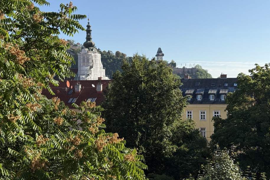 Traumhafte 3-Zimmer-Wohnung in Graz mit Schlossberg-Blick in idyllischer Ruhelage!, Wohnung-miete, 885,00,€, 8020 Graz(Stadt)