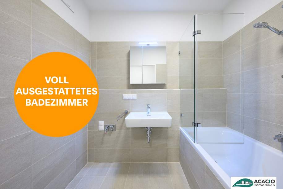 2-Zimmer Wohnung ON TOP! mit herrlichem Balkon in sonniger Lage / gute Verkehrsanbindung nach Wien und St. Pölten, Tiefgaragenplätze verfügbar!, Wohnung-miete, 796,71,€, 3451 Tulln