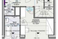 JETZT PROVISIONSFREI | ERSTBEZUG | DG-Maisonette mit ca. 18 m² INNENHOF-TERRASSE | Fernwärme | TG-Stellplatz optional | Nachhaltiges Wohnbauprojekt