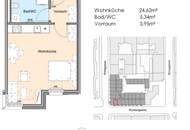 Wundervolle 1-Zimmer Wohnung in toller Lage - Einbauküche inklusive - ab 01.01.2027 verfügbar!