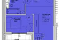 Zentrale 2 Zimmerwohnung mit Loggia wird frei