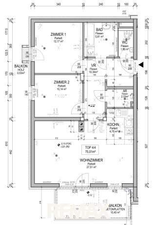 Moderne 3-Zimmer-Wohnung mit Grünblick in Euratsfeld!