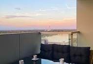 ✨ Exklusive Marina Tower | Hochgeschoss 3-Zimmer Wohnung mit direktem Donau-Blick | Voll möbliert | Befristet vermietet bis 30.09.2026 | Top Investment oder Eigennutzung ++