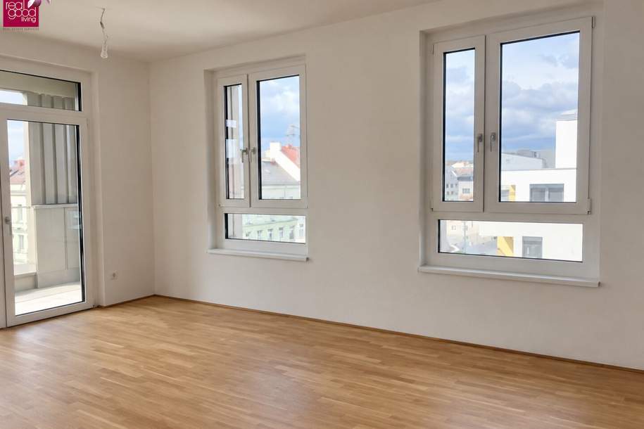 4 Zimmer mit Weitblick – ca. 97 m² und ca. 20 m² Loggia in 1030 Wien Schöpsstraße | 6. Liftstock | Nähe U3, Gasometer und Hyblerpark, Wohnung-miete, 2.722,63,€, 1030 Wien 3., Landstraße
