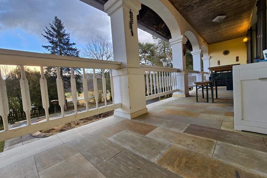 Charmantes Wohnhaus mit Arkadenterrasse, Pool und großem Grundstück in Deutsch Ehrensdorf, Haus-kauf, 295.000,€, 7522 Güssing