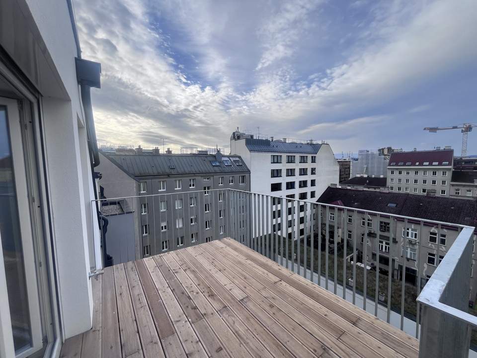 Dachgeschoss-Maisonette auf 2 Ebenen mit 3 Terrassen | Erstbezug | klimatisiert