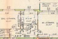 Sehr gut geschnittene Zweizimmer-Wohnung mit Balkon - Zentrale, ruhige Lage