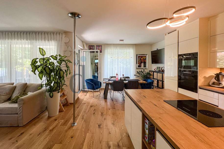 !! NEUER PREIS !! MARECKKAI - 3-Zimmer-Wohnung mit großem Garten, Carport und Whirlpool!, Wohnung-kauf, 349.990,€, 8700 Leoben