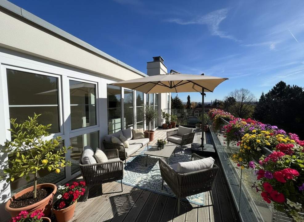 1190! ERSTBEZUG NACH SANIERUNG! Tolles, sehr sonniges 4-Zimmer Eigentum mit 3 Terrassen, Galerie und inkl. Tiefgaragenplatz!