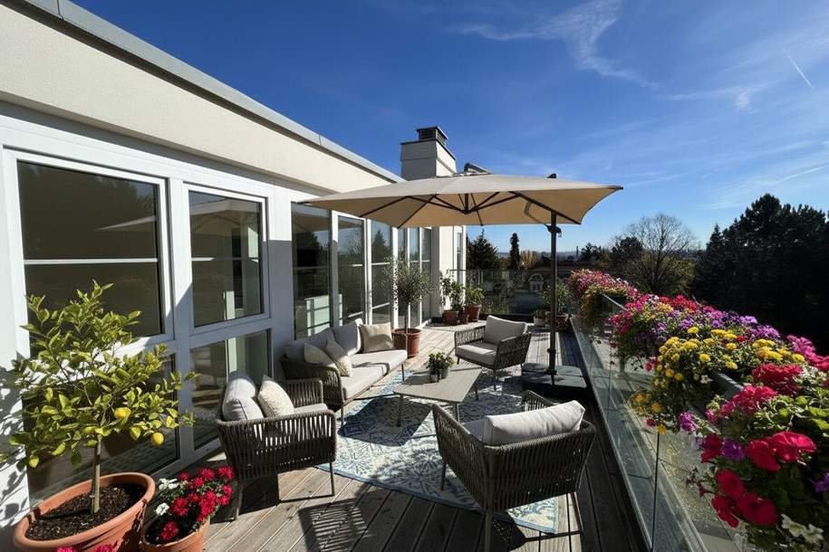 1190! ERSTBEZUG NACH SANIERUNG! Tolles, sehr sonniges 4-Zimmer Eigentum mit 3 Terrassen, Galerie und inkl. Tiefgaragenplatz!, Wohnung-kauf, 925.000,€, 1190 Wien 19., Döbling