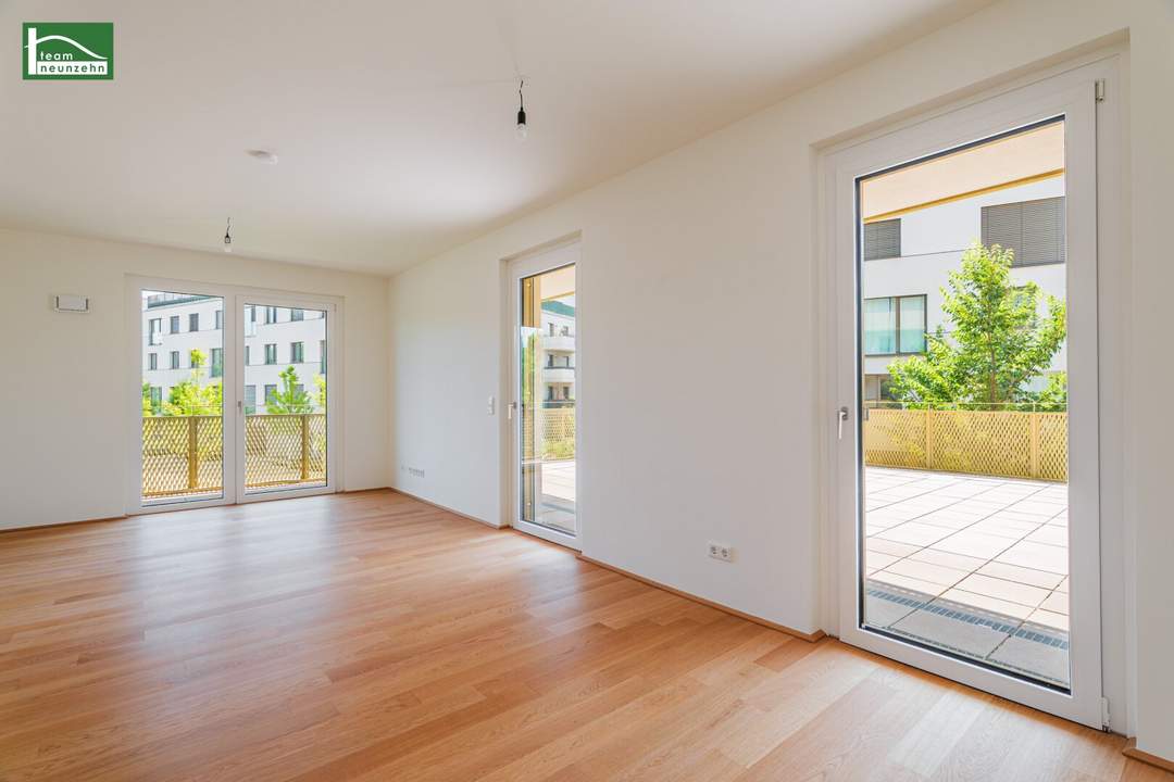Idyllische 3-Zimmer-Wohnung im energieeffizenten Neubauprojekt Hirschfeld - Naturnah wohnen