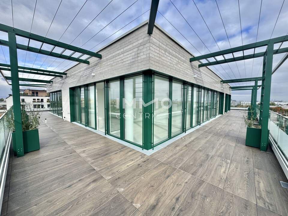 Sonnenpenthouse mit 90m2 Terrasse und Ausblick: Provisionsfrei - Wohnung + Büro mit luxuriöser Ausstattung