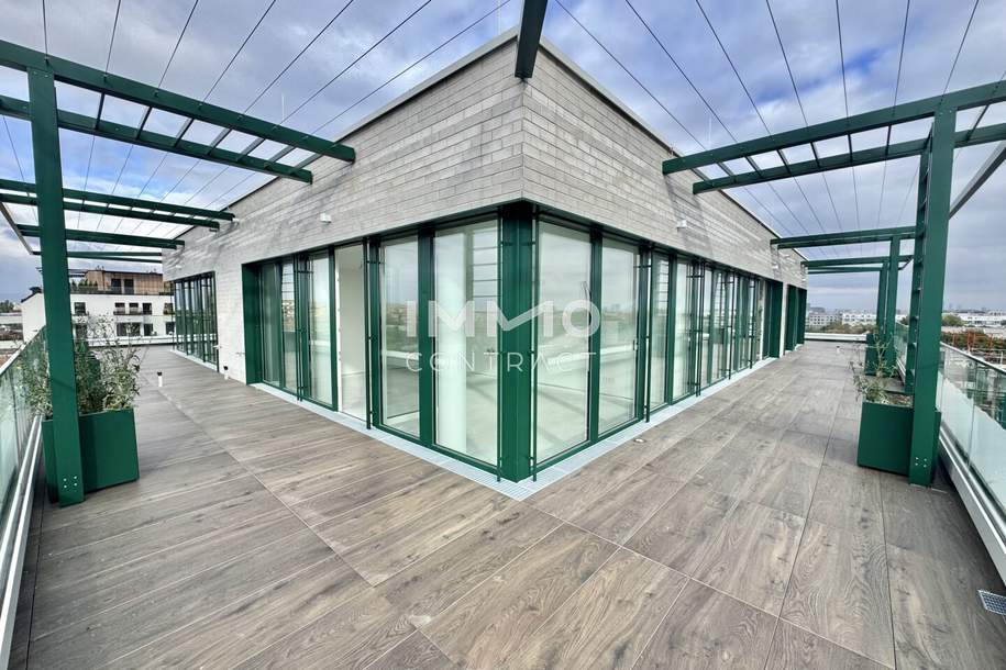 Sonnenpenthouse mit 90m2 Terrasse und Ausblick: Provisionsfrei - Wohnung + Büro mit luxuriöser Ausstattung, Wohnung-kauf, 335.000,€, 1100 Wien 10., Favoriten