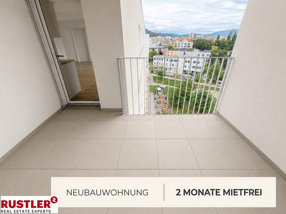 2 MONATE MIETFREI - 2-Zimmer-Wohnung mit Loggia