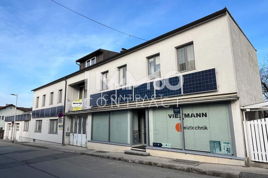 Wohn- und Betriebsgebäude mit 3 Wohneinheiten, Büro, Lager- und Abstellplätze, Werkstatt sowie Verkaufsfläche, Gewerbeobjekt-kauf, 3250 Scheibbs
