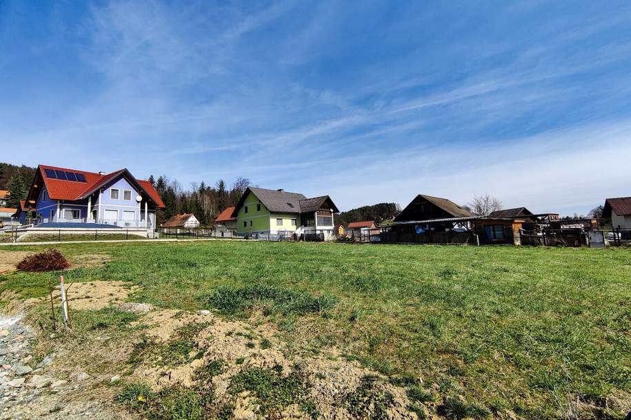 Baugrund für bis zu ca. 290 m² Wohnfläche. - Ideal für Familien. - Ruhige Wohnlage in ländlicher Idylle bei Eibiswald., Grund und Boden-kauf, 51.800,€, 8552 Deutschlandsberg
