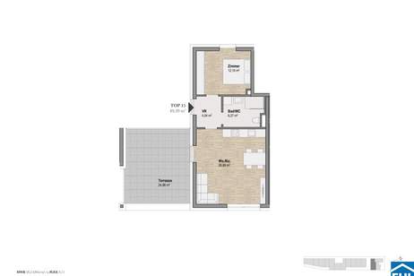 Wohnen auf höchstem Niveau: UrbanGreenGeidorf in Grazer Toplage, Wohnung-kauf, 199.305,€, 8010 Graz(Stadt)