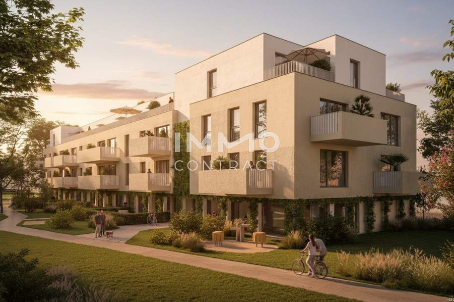 Moderne 4-Zi-Erdgeschoßwohnung mit Garten, Terrasse &amp; Garage in 1220 Wien – Erstbezug!, Wohnung-kauf, 236.500,€, 1220 Wien 22., Donaustadt