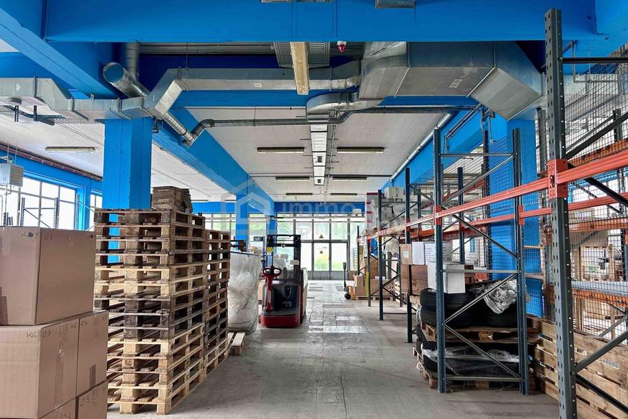 Attraktives (Gewerbe-)Lager mit Lastenlift, Büro und Parkplätze (EG, 513qm), Gewerbeobjekt-miete, 5.130,00,€, 5161 Salzburg-Umgebung