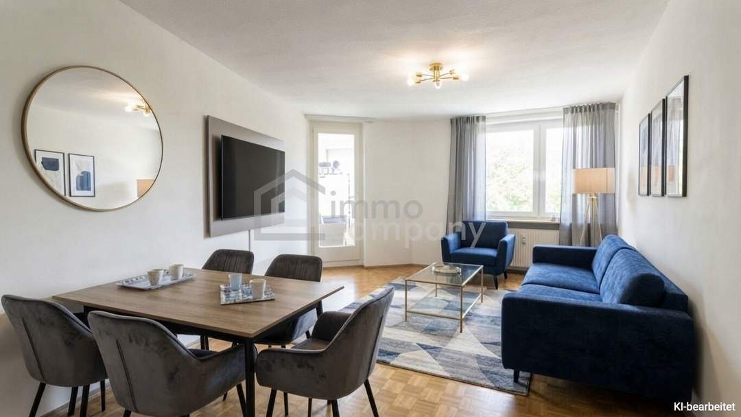 Götzis-Helle ETW, Loggia m. Glasfront z. Öffnen od. Schließen, 77 m2 + 9 m2 Loggia, Ges. 86 m2, 3 Zi, inkl. 1 TG u. 1 Kellerabt.