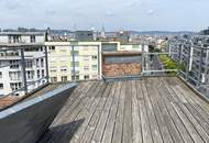 Dachgeschoß-Garconniere mit zwei Terrassen und Parkblick!