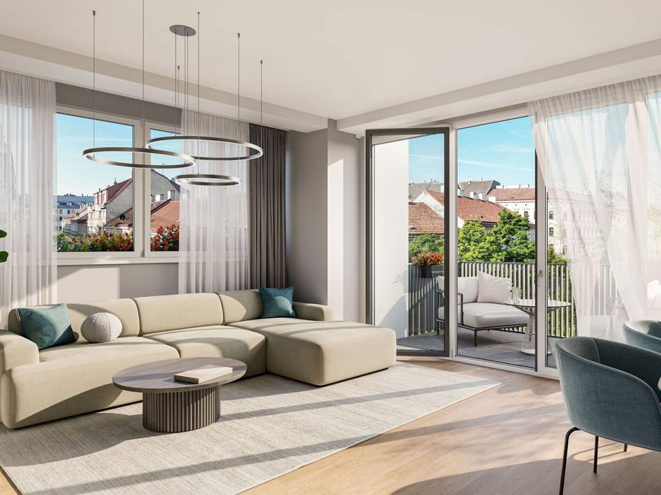 THE ARIK – 3 Zimmer mit Weitblick &amp; Freiraum zur Parkseite
