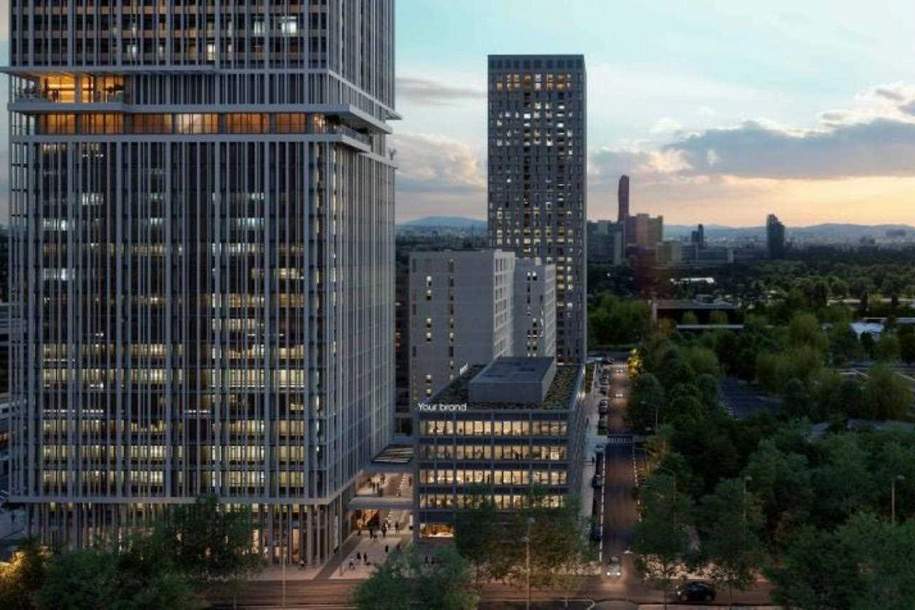 Unique Office - modernste Büroflächen im Vienna TwentyTwo!, Gewerbeobjekt-miete, 22,00,€, 1220 Wien 22., Donaustadt