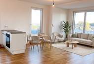 Wohnen, wo Wien durchatmet – außergewöhnliche 3-Zimmer-Terrassenwohnung am Laaerwald mit 52,3 m2 Dachterasse mit Weitblick über Wien