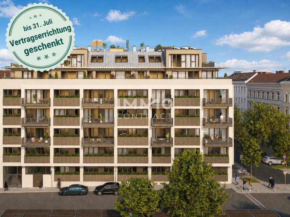 Sonnige 2-Zimmer-Neubauwohnung mit großzügiger Raumhöhe 2,85 m und Top-Infrastruktur