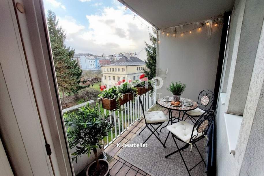 Ruhige Balkon-Wohnung im Domviertel / Hafnerstr.32/Wurmstr.12 - Top 13, Wohnung-miete, 791,86,€, 4020 Linz(Stadt)