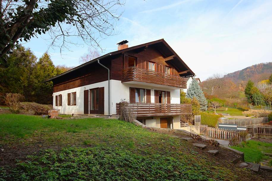 Villenviertel Frohnleiten – Sanierungsbedürftiges Einfamilienhaus in ruhiger Aussichtslage, Haus-kauf, 299.000,€, 8130 Graz-Umgebung