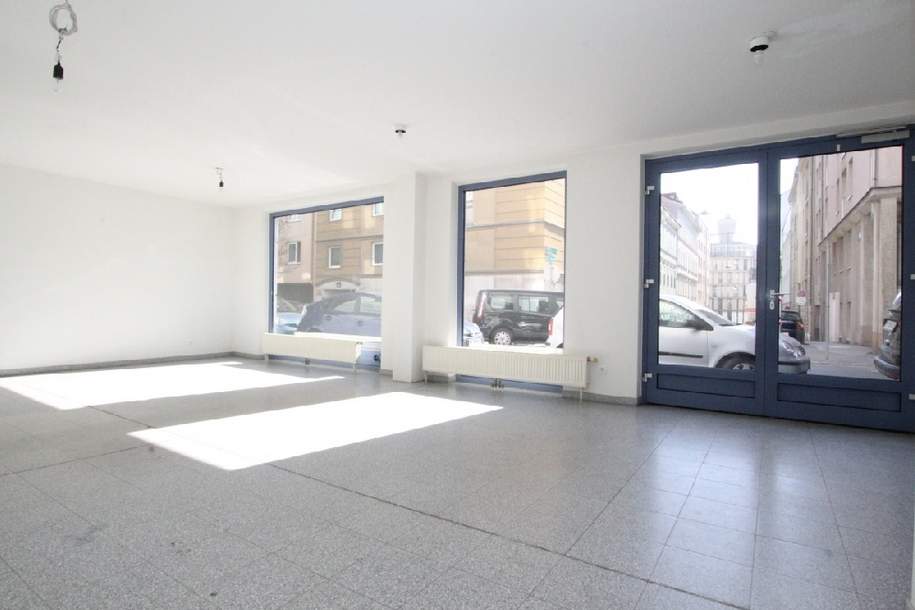 4% BAR-Rendite! Befristet vermietetes Geschäftslokal mit Fensterfläche bis 09/2029, Gewerbeobjekt-kauf, 164.000,€, 1060 Wien 6., Mariahilf