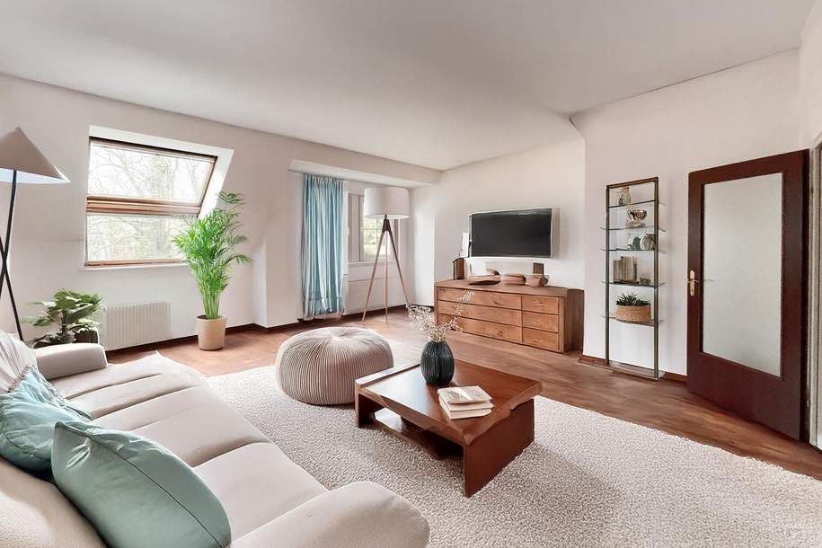 Perfekt für Student(inn)en WG oder für Familien! DG-Maisonette zu mieten!, Wohnung-miete, 2.474,27,€, 1130 Wien 13., Hietzing