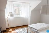 Komplett möblierte Dachgeschosswohnung mit Terrasse