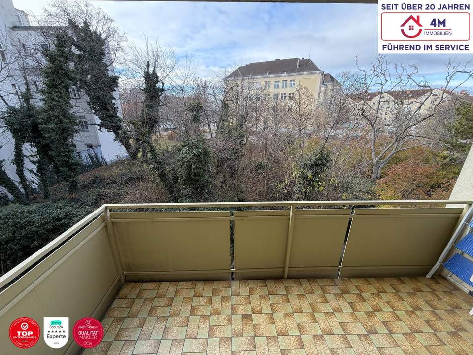 Freier Mietzins & 200 m von U1(Troststraße) 3-Zimmer-Neubauwohnung mit Balkon