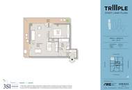 Exklusive Wohnung im TRIIIPLE Tower mit atemberaubendem Ausblick, Rooftop-Pool & Concierge Service