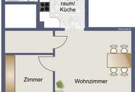 Nähe Schlossquadrat, Entzückende 2 Zimmerwohnung