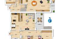 Großzügige 4-Zimmer Gartenwohnung mit großer Terrasse in ruhiger Grünlage!