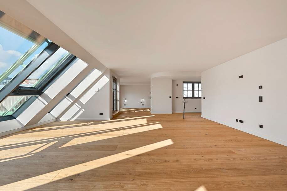 LUXUS-PENTHOUSE DIREKT AM NASCHMARKT! Grandiose Dachterrasse mit traumhaften Wienblick!, Wohnung-kauf, 2.890.000,€, 1040 Wien 4., Wieden