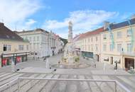 Blick auf die Pestsäule - Wohnung mit Balkon