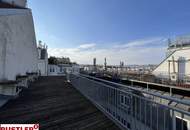 Hofruhelage und Dachterrasse in der Neubaugasse
