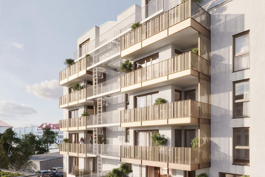 Helle 2-Zimmer-Erstbezugswohnung mit Freifläche, Wohnung-kauf, 333.222,€, 1220 Wien 22., Donaustadt