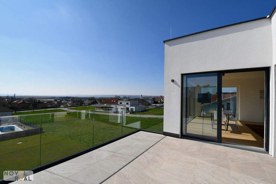 MODERNE VILLA MIT TRAUMHAFTEN FERNBLICK IN NEUSIEDL AM SEE - EINE ALTERNATIVE ZU SCHWECHAT, Haus-kauf, 1.295.000,€, 2320 Bruck an der Leitha
