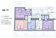 moderne Dachgeschoss Wohnung mit Klimaanlage und Terrasse beim Belvedere