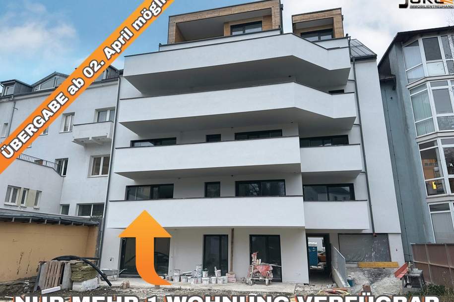 LINZ/URFAHR (Auberg) : NEUBAU - EIGENTUMSWOHNUNG ca. 77 m² Wohnfl., 3 Zimmer + Home Office mögl.+ Balkon+Tiefgaragenstellplatz + EIGENGARTEN mögl., Wohnung-kauf, 529.000,€, 4020 Linz(Stadt)